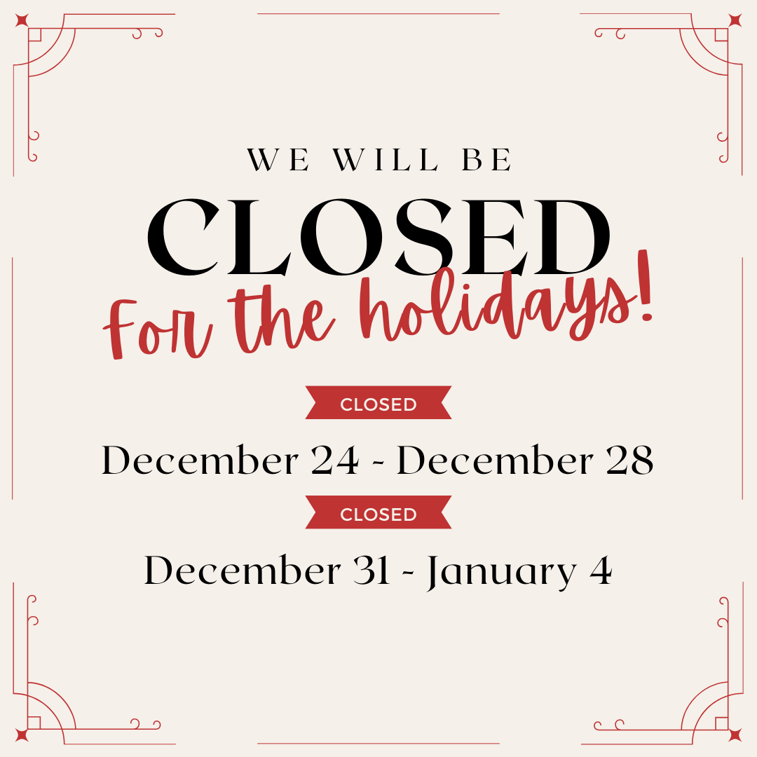 Closed Holidays 2025