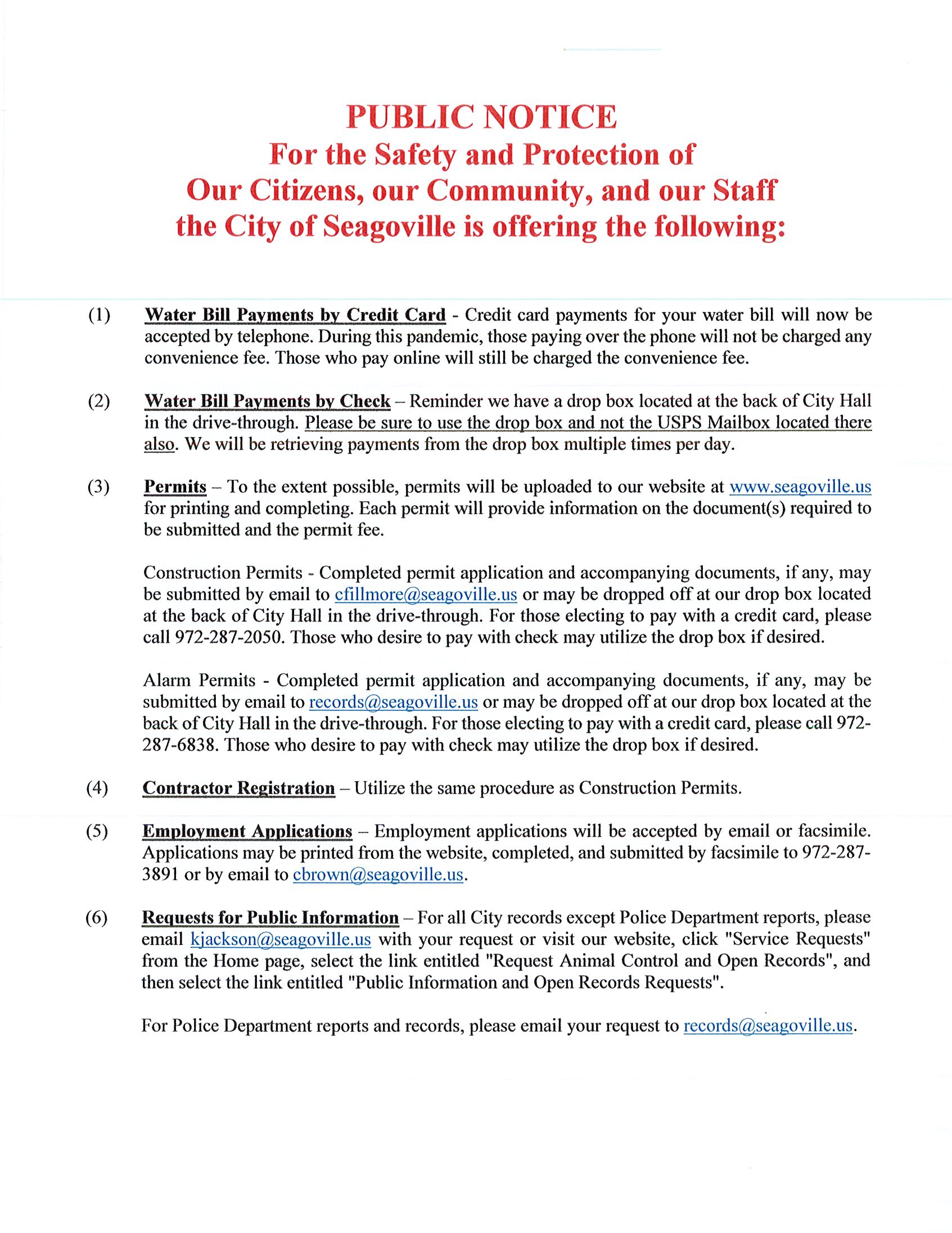 03-18-2020 City of Seagoville Service Adjustments_Page_1