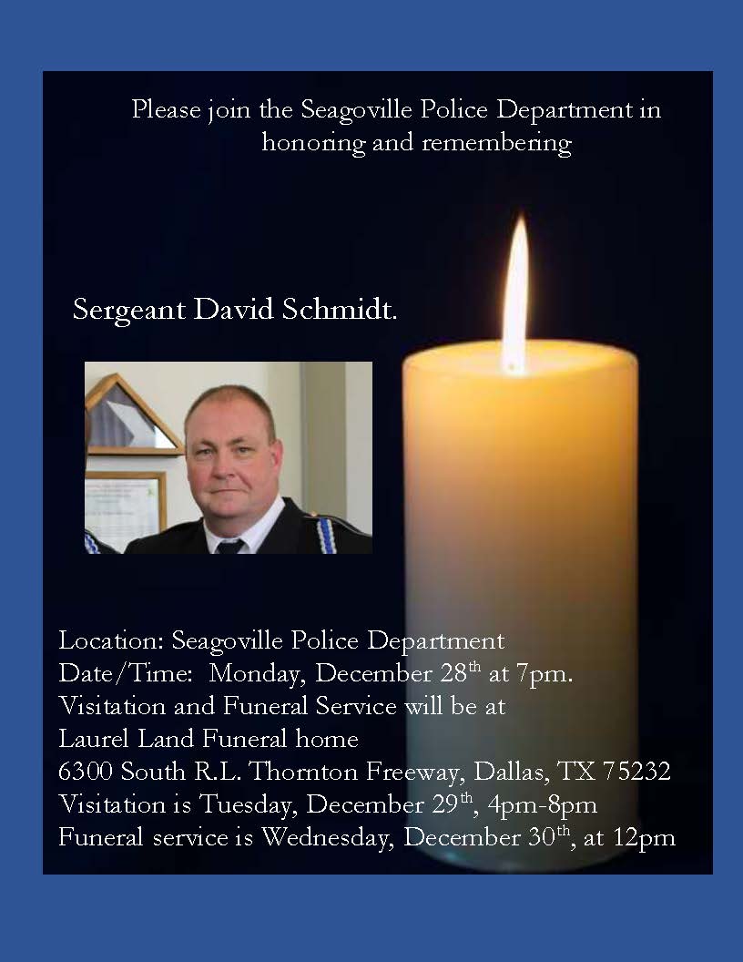 Sergeant David Schmidt Candlelight Vigil