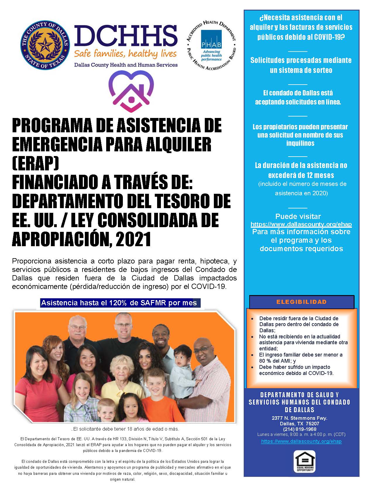 ERAP Flyer - Spanish