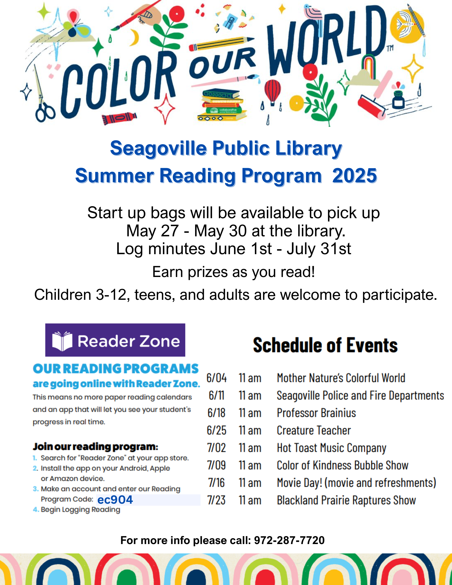 Seagoville Public Library Summer Reading Program 2025 (1)